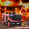 Red 12V Electric Kids Ride-On Fire Truck 2-Seater with Remote Control, Water Gun, and Siren-Red